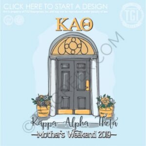 TGI-Kappa Alpha Theta Mom's Day Rounded Door